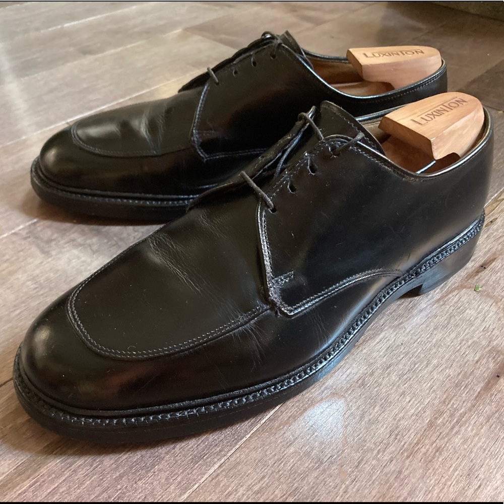 ALLEN EDMONDS Brentwood 9.5E Black Derby leather dress shoe